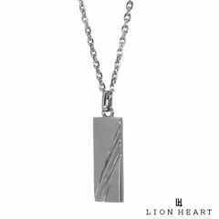 ライオンハート スラッシュライン ネックレス サージカルステンレス シルバー メンズ ブランド LION HEART