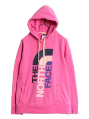 【お得なクーポン配布中!】 ノースフェイス プリント スウェット フード パーカー レディース XL / The North Face プルオーバー 裏起毛 トレーナー アウトドア ピンク