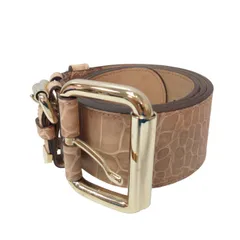 VERSACE 黒。オリーブグリーン？ ベルト 85cm
