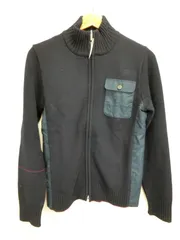 adidas(アディダス) ジップアップブルゾン 紺ニット メンズ 不明  ゴルフウェア 1809-0286 中古