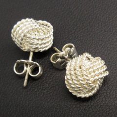 ティファニー TIFFANY&Co. サマセット ツイストノット ピアス  レディース シルバーアクセサリー SV925 管理10911
