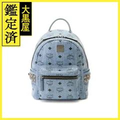 限定正規品　MCM リュック　Mサイズ　水色　保証書あり MCM エムシーエム リュック 水色 - メルカリ