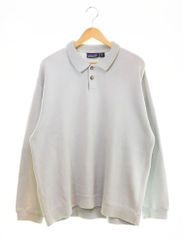 パタゴニア PATAGONIA 99年製 90s 90's USA製 Cotton Knit コットンニット ポロシャツ  ミントカラー XL セーター グリーン 103MT-2760