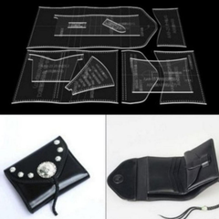 小銭入れ 折り畳み財布　レザークラフト用アクリル型セット