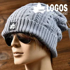 LOGOS ロゴス ニット帽 ニットキャップ ワッチキャップ 帽子 NEK メンズ レディース ブランド おしゃれ ケーブル アウトドア キャンプ ニット生地 LS6RH207Z 7986982 (グレー)のサムネイル