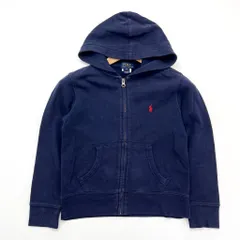 Polo Ralph Lauren ☆ 可愛い♪ キッズ 8歳用 スウェット パーカー ネイビー 8 親子 アメカジ 休日 お出かけ◎ ポロラルフローレン■S1422