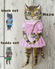 ナタリーレテ ダイカット クロック タビーキャット 猫 ねこ ネコ