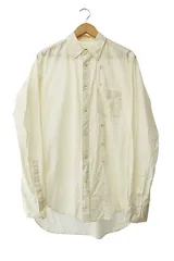 タカヒロミヤシタザソロイスト TAKAHIRO MIYASHITA The Soloist. 23AW right-left shirt ライト レフト 長袖 シャツ ss.0001bAW23 46 白 ホワイト ブランド古着ベクトル 中古■250821