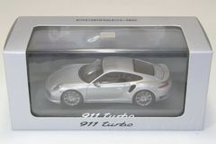 ミニチャンプス 1/43 ポルシェ 911 ターボ 991 2013 シルバー WAP0203660E