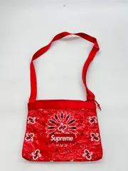 Supreme バンダナ柄 ポーチ 赤 Supreme バンダナ柄 ポーチ 赤 Supreme シュプリーム 21SS Small