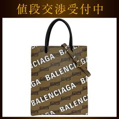 美品】バレンシアガ BB モノグラム ショルダーバッグ 2way レザー 茶