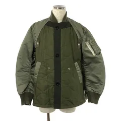 sacai - 美品 19AW sacai サカイ MA-1×MELTON JACKET ドッキング