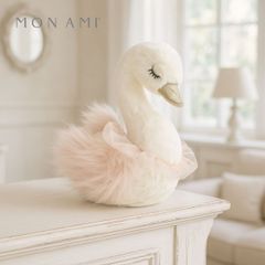 セリーナ スワン 20.5cm 白鳥 | モナミ ぬいぐるみ 雑貨 アート デザイン かわいい ファーストトイ ギフト プレゼント Mon Ami 正規輸入品