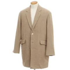 【中古】コモリ COMOLI カシミヤ ワイドシルエット チェスターフィールドコート ライトブラウン系【サイズ2】【メンズ】のサムネイル