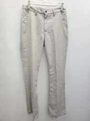 ◇ ⊂ MONO-MART モノマート センタープレス フレア パンツ サイズS ベージュ系 レディース P  【1409250020636】