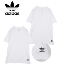 新品 未使用 並行輸入 adidas アディダス 【2枚セット】COMFORT CORE COTTON メンズ クルーネック Tシャツ 518108 ホワイトセット