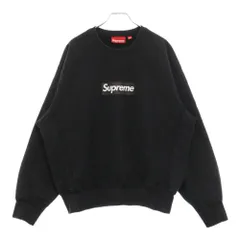 SUPREME (シュプリーム) 25SS Washed Box Logo Crewneck ウォッシュ ボックスロゴ クルーネックスウェットトレーナー ブラック