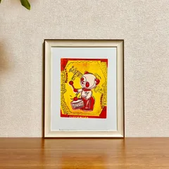 新品☆額縁付アートポスター(BRUCE MCGAW GRAPHICS)☆アンディ・ウォーホル（Andy Warhol）☆ポップアート☆パンダ☆ドラム☆Panda, 1983☆26