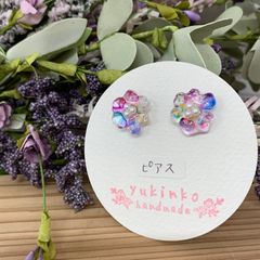 ☆ハンドメイド☆レジンピアス☆お花