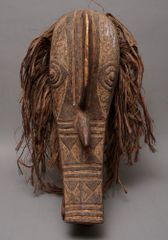 アフリカ　ブルキナファソ　ボボ族　マスク　仮面　No.279　木彫り　アート