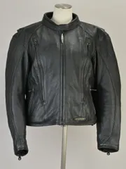 ハーレーダビッドソン Harley-Davidson ライダース ジャケット AN AMERICAN LEGEND FXRG Lサイズ 黒 レディース u_s h_d F-NEW235のサムネイル