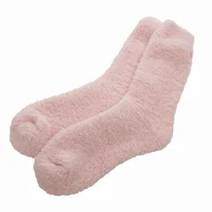 カシウェア kashwere タグ付き ルームソックス 靴下 もこもこ ロゴ刺繍 F ピンク /FF