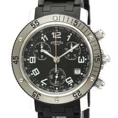 ✨HERMES✨エルメス✨クリッパー✨ダイバー✨クロノグラフ✨シルバー✨腕時計✨ エルメス クリッパー ダイバー クロノグラフ CL2.310 ピンク