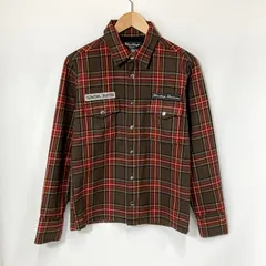 BLACKTOP KUSTOMS ブラックトップ カスタムズ チェックシャツ BK08FW-SO1 長袖シャツ メンズ Lサイズ ブラウン トップス A14857◆のサムネイル