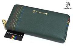 新品 カステルバジャック【シェスト】ラウンドファスナー 長財布 027605 グリーン 本革 CASTELBAJAC