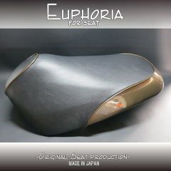 □【Dio ディオ AF56 AF57】シート　黒/ダークゴールド エナメル　張替え済♪《Euphoria》□MK34079