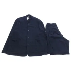 COMOLI コモリ セットアップ 21AW U03-01008 U03-06002 カシミヤ スタンドカラーニットジャケット カシミヤ ニットパンツ セットアップ ダークネイビー系 3【中古】のサムネイル