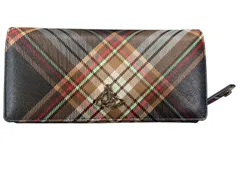 ♪2344 VIVIENNE WESTWOOD  ヴィヴィアン・ウエストウッド ダービー タータンブラウン×ブラック 中古 美品 51060025