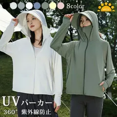 UVカット パーカー 接触冷感 日焼け止め -7℃ レディース UPF50+ 指穴付 ラッシュガード 通気 軽量 薄手 涼感 UVカットパーカー 長袖 メッシュ 広つば 紫外線対 zzr04281842962d