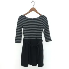 BURBERRY BLUE LABEL バーバリーブルーレーベル 長袖 ワンピース サイズ:36  ブラック/グレー  レディース 　241005005005