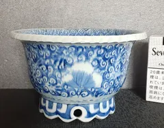 江戸期　古伊万里　染付　盃洗 古美術・古伊万里・染付・盃洗・古伊万里染付盃洗・江戸時代