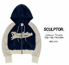 SCULPTOR ジップパーカー ネイビー S SCULPTOR ジップパーカー ネイビー S