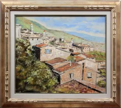 フレーム付き絵画　油彩画　油絵　光陽会受賞者　松原孝明　『海の幸①』 フレーム付き絵画 油彩画 油絵 光陽会受賞者 松原孝明 『海の幸①』