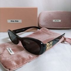 美品 MIU MIU ウォニョン着用 サングラス べっこう柄 茶色 ゴールド