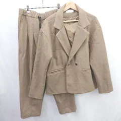 ◇ ⊇ UNIIT　ユニット. 総あり 秋冬コーデ S カジュアルセットアップ上下 サイズM ブラウン系 メンズ E  【1507250010692】