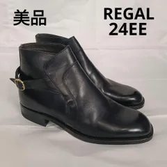 リーガル　シングルモンク　ブラック　レザー　ドREGAL ブーツ　ゴールド金具