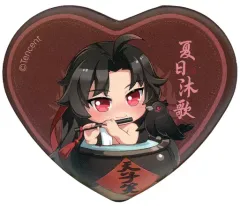 【中古】バッジ・ピンズ 魏無羨 夷陵老祖Ver. ハート型缶バッジ 「魔道祖師 夷陵老祖 お風呂フィギュア」 購入特典