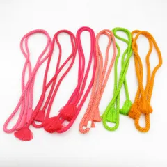 帯締め 6本セット 丸組 組紐 正絹 プロミックス 和装小物 着物用 長さ160cm