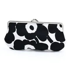 新品 マリメッコ 小物入れ ポーチ コスメポーチ 化粧ポーチ ペンケース がま口 シルマラシ クッカロ ミニ ウニッコ ブラック 91496 091496 190【ネコポス】