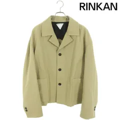 ボッテガヴェネタジャケットブルゾングリーンパイル地イントレチャート