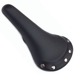 Molytrade Slim Leather-Look Saddle for Mini Velo Vintage Retro Chromoly Bikes