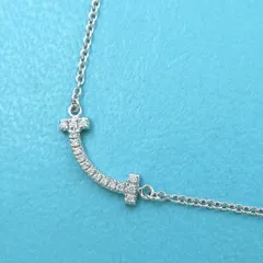 Tiffany & Co. Tスマイル(ミニ)ダイヤネックレス ティファニー T スマイル ペンダント ダイヤモンド イエロー