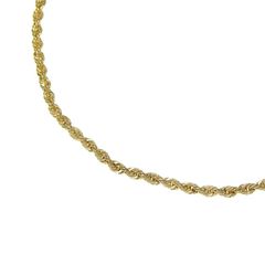 パイプロープチェーン ネックレス K18 18金 イエローゴールド 45cm 2mm アクセサリー (HR035-45)
