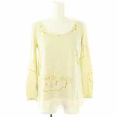 フランシュリッペ franche lippee サーカス柄 レース 長袖 カットソー M ベージュ /AT ■OSのサムネイル