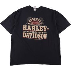 古着 Harley-Davidson ハーレーダビッドソン 両面プリント モーターサイクル バイクTシャツ メンズXL /eaa321569