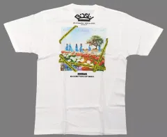 【中古】Tシャツ BiSH 日替わり!!DiSCOGRAPHY Tシャツ(Life is beautiful / HiDE the BLUE) ホワイト XLサイズ 「美醜秘宝館 EXHiBiTiON OF BiSH」